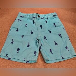 The Children's Place Chino shorts with a seahorse print. size 7
